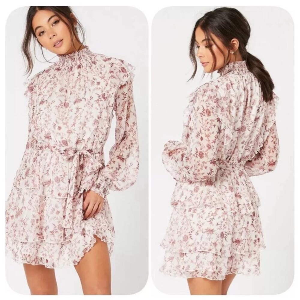 MinkPink Melanie Chiffon Mini Dress Size Small - Picture 7 of 10